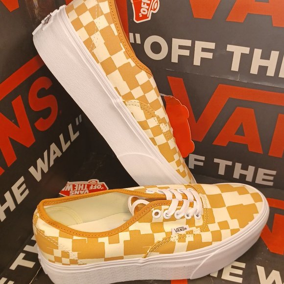 Vans Authentic Stacked Women's 8 Men's 6.5 Multi Checkered Sandstone VN0AKXXSST - Picture 1 of 12